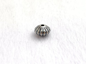Corrugated Saucer Bead w/1.5mm Hole