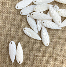 Mother of Pearl Leaf Charm