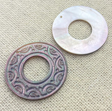 Mother of Pearl Circle Charm