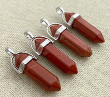 Jasper Silver Plated Pendant