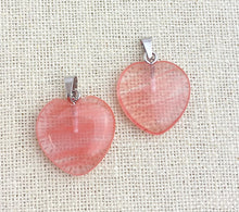 Watermelon Stone Heart Pendant