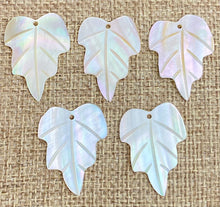 Mother of Pearl Leaf Charm