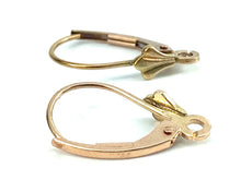 14K Solid Pink Gold Leverback Ear Wire, Sku#14-29-3/CR