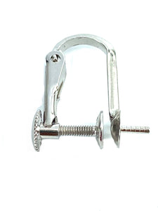 14K Solid Gold Rotate Screw Clip On Earring Converters with 4mm Cup, Sku#254-14KY
