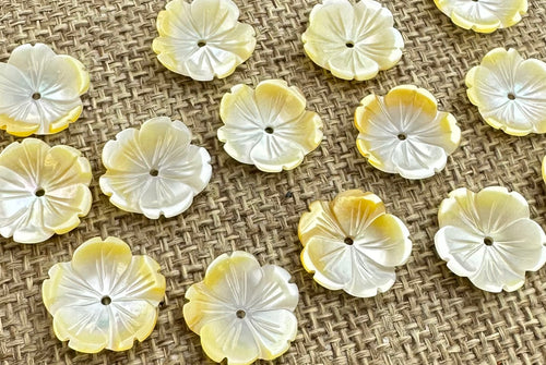 Mother of Pearl Flower Charm Sku#M80