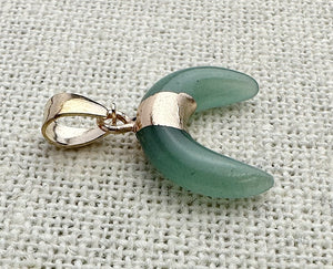 Green Aventurine Gold Plated Pendant