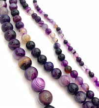 Purple Agate Dyed Bead Strand Sku#M2709