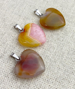 Agate Heart Pendant