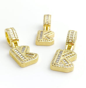Gold Plated “K” Initial Pendant