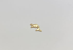 14k Gold Filled Dolphin Charm Hooplet