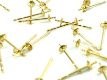 14K Solid Gold Ear Post Light 2.5mm Cup, Sku#11-28-3022