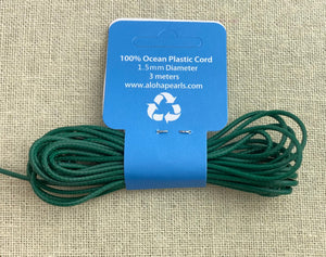 100% Recycled Ocean Plastic Cord 1.5mm