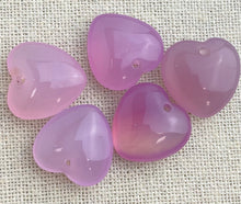 Rose Quartz Heart Charm Sku#M2196