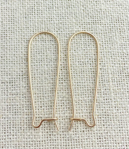 14k GF 35.0mm Kidney Ear Wire (0.76mm)
