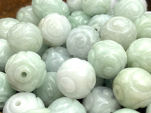 Natural Carved Jade Beads , Sku#A47