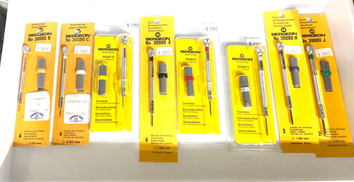 Individual screwdrivers and blade