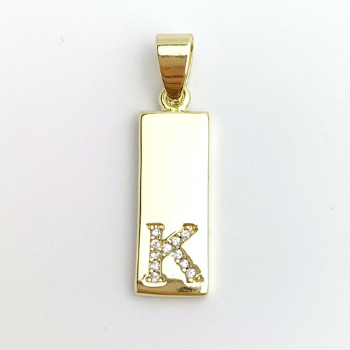 Gold Plated “K” Initial Pendant