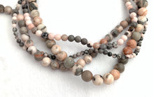 Pink Travertino Alhambra Bead Strand Sku#M2911