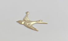 14k Gold Filled Bird Charm