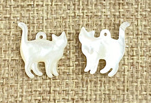 Mother of Pearl Cat Charm