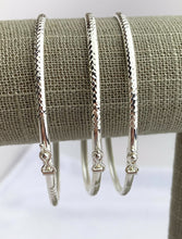 7.5” 3mm DC Bangle w/Clasp, Sterling Silver, 50213175L