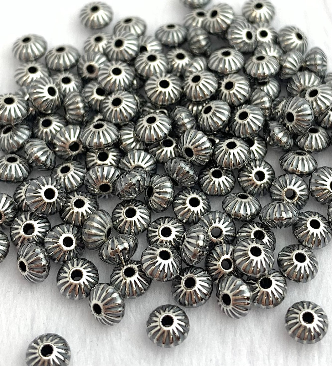 Corrugated Saucer Bead w/1.1mm Hole
