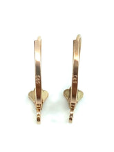 14K Solid Pink Gold Leverback Ear Wire, Sku#14-29-3/CR