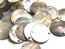Mother Of Pearl Shell, Circle Mother Of Pearl, Carved MOP, Sku#M2999