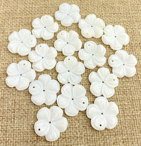 Mother of Pearl Flower Charm Sku#M66