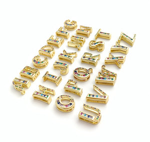 14k Gold Plated Initial Charms