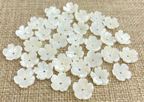 Mother of Pearl Flower Charm Sku#M73