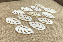 Mother of Pearl Leaf Charm