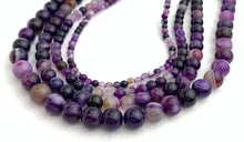 Purple Agate Dyed Bead Strand Sku#M2709