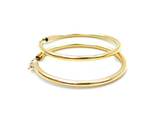 14KGF Hoop Earrings , Sku#120 C-Z 4 GF