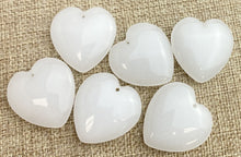 Chalcedony Quartz Heart Charm