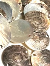 Mother Of Pearl Shell, Circle Mother Of Pearl, Carved MOP, Sku#M2999
