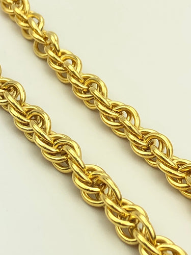 14KGF 5.2 mm Double Rope Chain Sku#52R