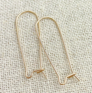 14k GF 35.0mm Kidney Ear Wire (0.76mm)