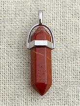 Jasper Silver Plated Pendant