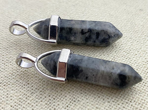 Silver Plated Shimmer Stone pendant