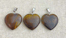 Tiger Eye Heart Pendant