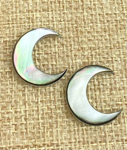 Mother of Pearl Moon Charm