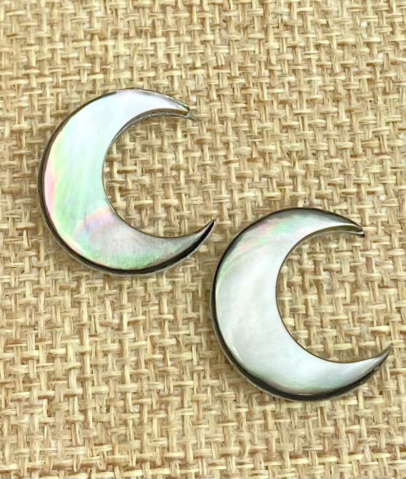 Mother of Pearl Moon Charm