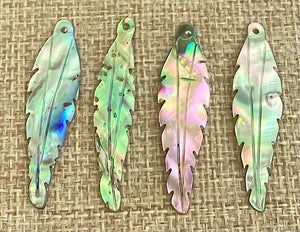 Abalone Feather Charm