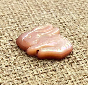 Mother of Pearl Bunny Charm Sku#M138