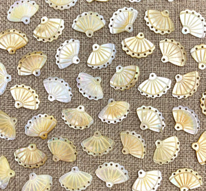 Mother of Pearl Fan Charms