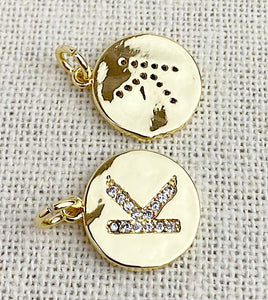 Gold Plated “K” Initial Charm
