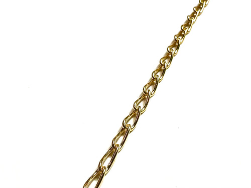 3mm Elongated Curb Chain, 14k Gold Filled, Sterling Silver, Sku#S3304C