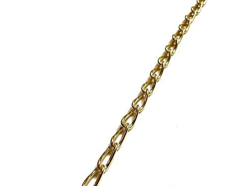 3mm Elongated Curb Chain, 14k Gold Filled, Sterling Silver, Sku#S3304C