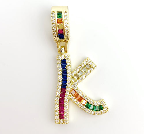 Gold Plated “K” Initial Pendant